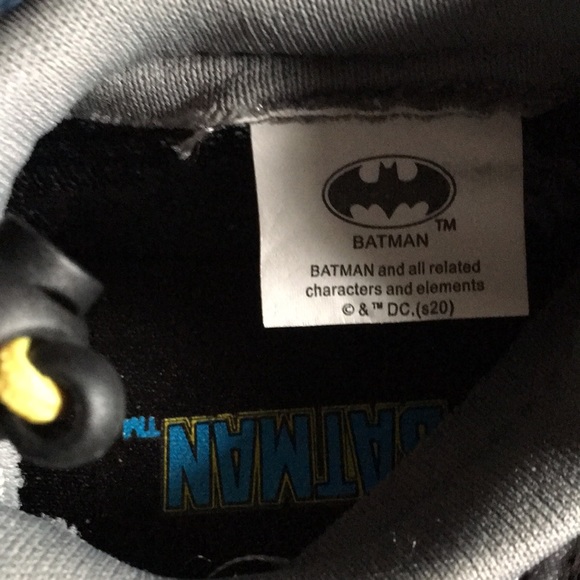 Batman Kids Slip on Shoes with rope Size M 7/8 - Picture 4 of 5